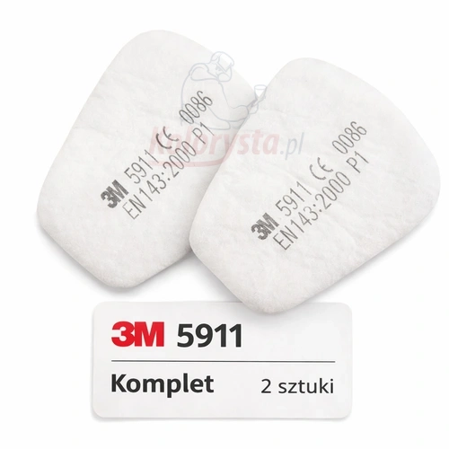 3M 5911 prefiltry przeciwpyłowe komplet 2 szt do masek lakierniczych