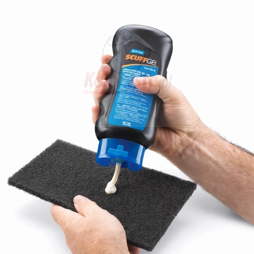 Żel matujący SCUFF GEL do przygotowania powierzchni lakierniczych aplikowany na włókninę ścierną – profesjonalne przygotowanie pod lakierowanie