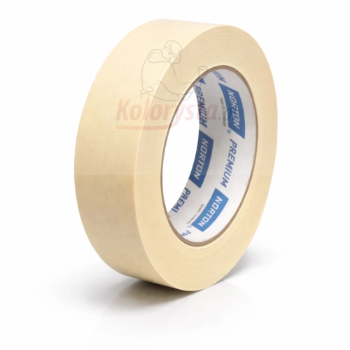 Taśma maskująca Norton Premium do lakierowania, beżowa taśma lakiernicza w rolce, precyzyjne maskowanie krawędzi i detali