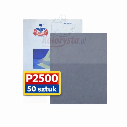 Papier ścierny wodny Matador P2500 arkusz 230x280 mm – opakowanie 50 sztuk