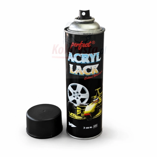 Lakier akrylowy w sprayu Perfect Acryllack 500 ml – profesjonalny aerozol do felg i elementów samochodowych na białym tle