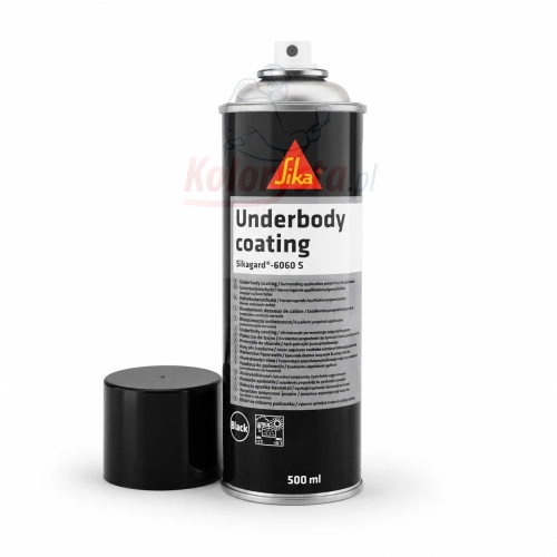 Sika Underbody Coating Sikagard 6060 S 500 ml spray do konserwacji podwozia – profesjonalne zdjęcie produktu na białym tle