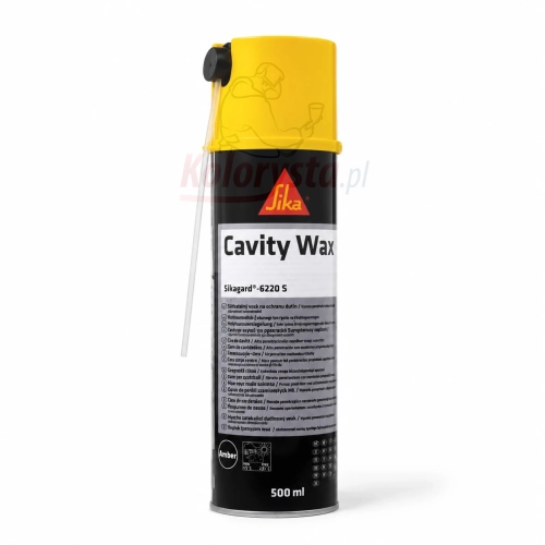 Sika Sikagard-6220 S Cavity Wax 500 ml – wosk do profili zamkniętych i konserwacji antykorozyjnej karoserii w sprayu z aplikatorem