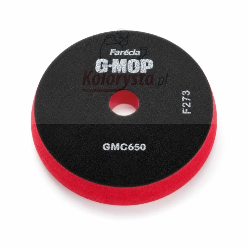 Farecla G-MOP GMC650 czerwony pad polerski na rzep do maszynowego polerowania lakieru samochodowego