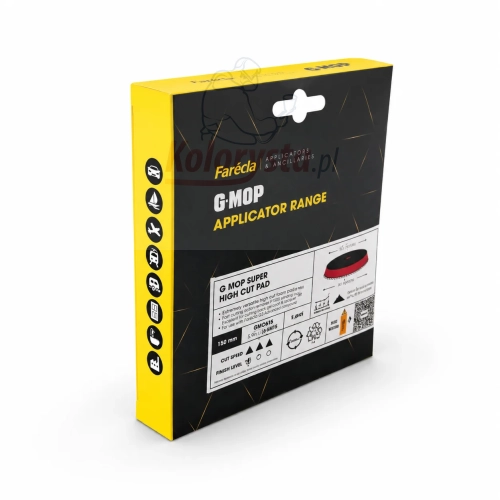 Farecla G-MOP Super High Cut Pad 150 mm – profesjonalny pad polerski do mocnego cięcia lakieru samochodowego