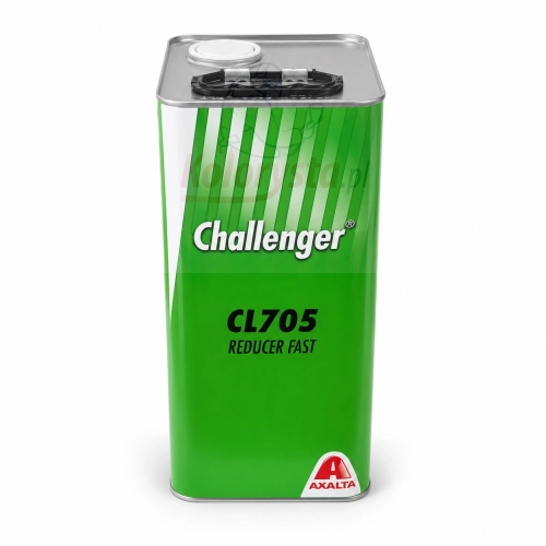 Challenger CL705 Reducer Fast – szybki rozcieńczalnik lakierniczy marki Axalta w metalowej puszce 5 l, przeznaczony do systemów lakierniczych i napraw samochodowych.
