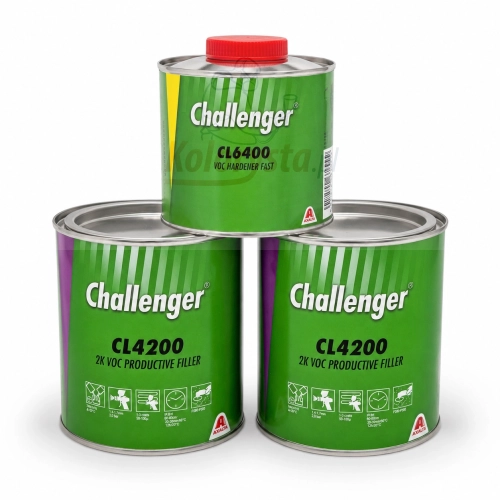 Challenger CL4200 podkład 2K VOC Productive Filler z utwardzaczem CL6400 FAST zestaw lakierniczy