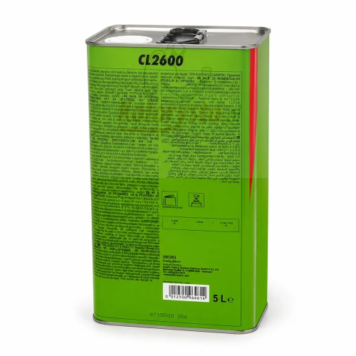Challenger CL2600 rozcieńczalnik do lakierów samochodowych 5L – metalowa puszka, opakowanie produktowe na białym tle