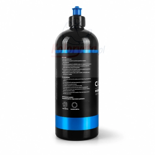RUPES D-A COARSE High Performance Cut Compound 1L – profesjonalna pasta polerska mocno tnąca do maszyn Dual Action, na białym tle, idealna do szybkiego usuwania głębokich zarysowań i przygotowania powierzchni do dalszego polerowania.