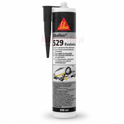 Sikaflex 529 Evolution 290 ml Sika – czarna masa natryskowa uszczelniająca do karoserii samochodowej