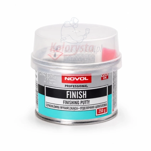 NOVOL Finish 250 g – szpachlówka wykańczająca samochodowa z utwardzaczem