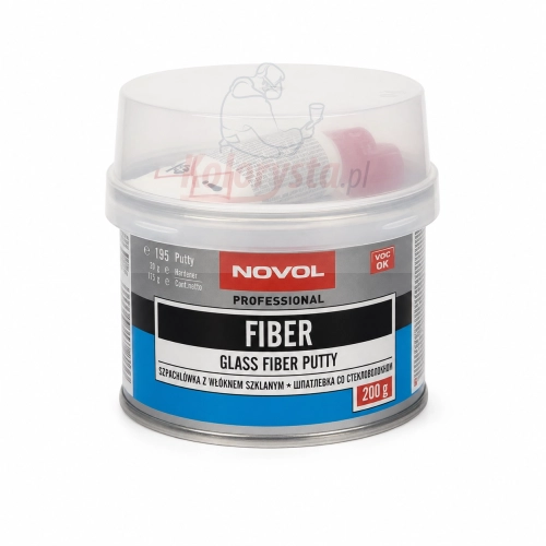 Szpachlówka z włóknem szklanym NOVOL Fiber 200 g z utwardzaczem