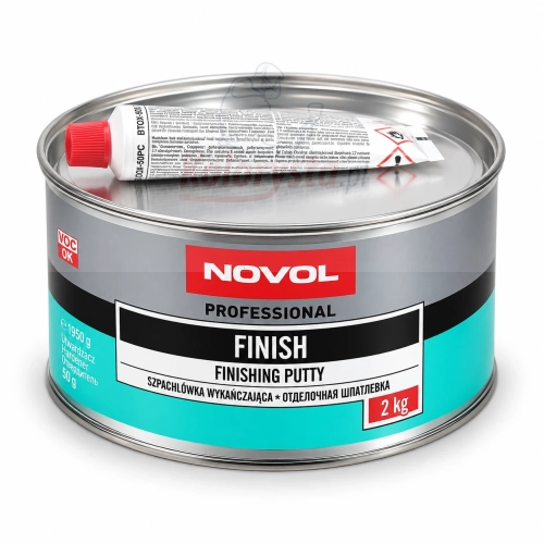 NOVOL FINISH 2 kg szpachlówka wykańczająca samochodowa z utwardzaczem