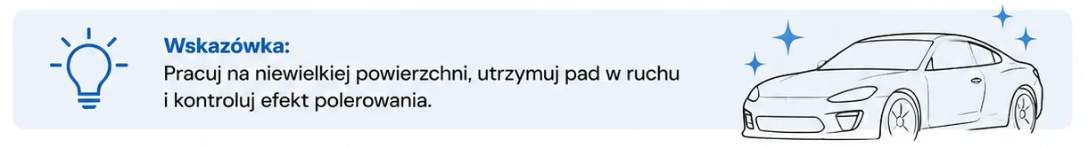 Polerowanie padem polerskim 3M 50388 z mleczkiem Ultrafina SE