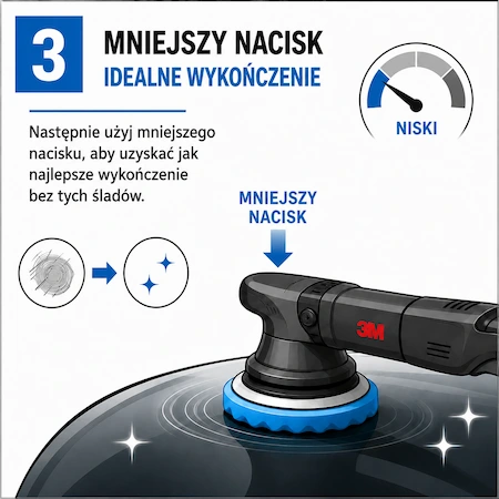 Zmniejszenie nacisku podczas polerowania wykończeniowego