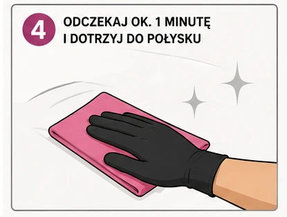 Dotrzyj wosk 3M Polish Rosa mikrofibrą