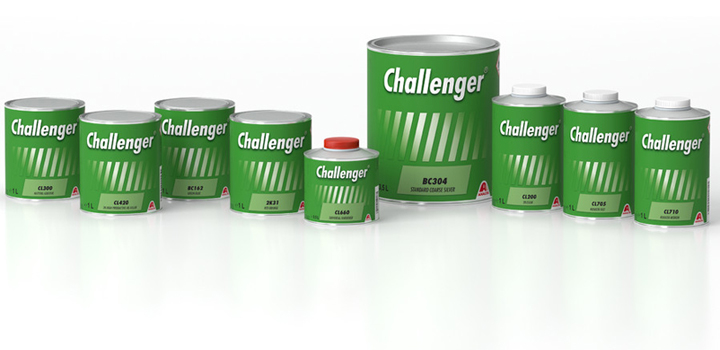 System lakierniczy Challenger (Axalta) — baza, podkłady i lakiery bezbarwne