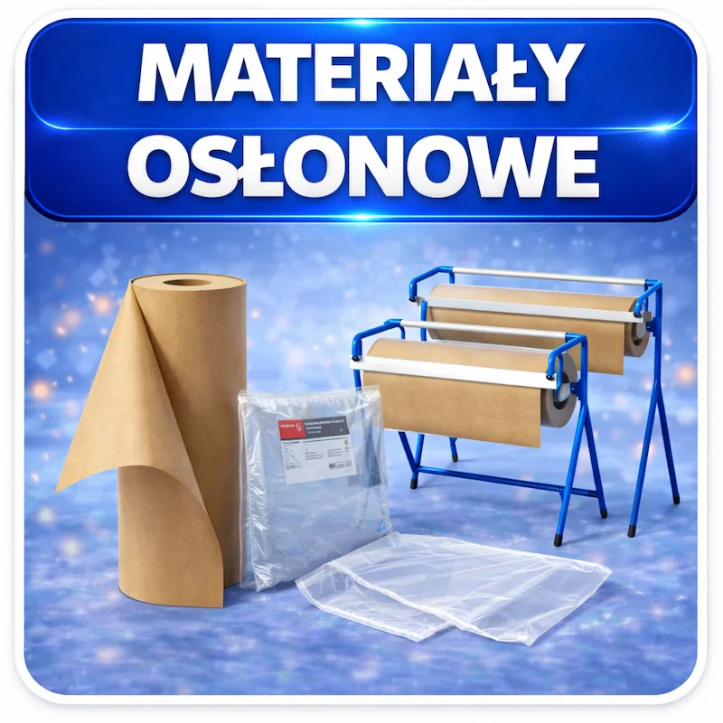 Papiery i folie do maskowania przed lakierowanie.  Materiały osłonowe i niezbędne akcesoria do maskowania