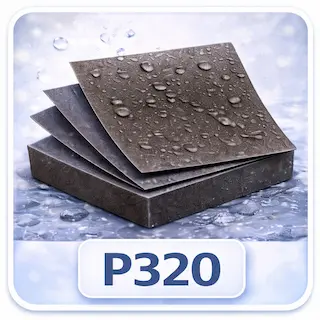 Papier wodny P320 do szlifowania lakieru samochodowego