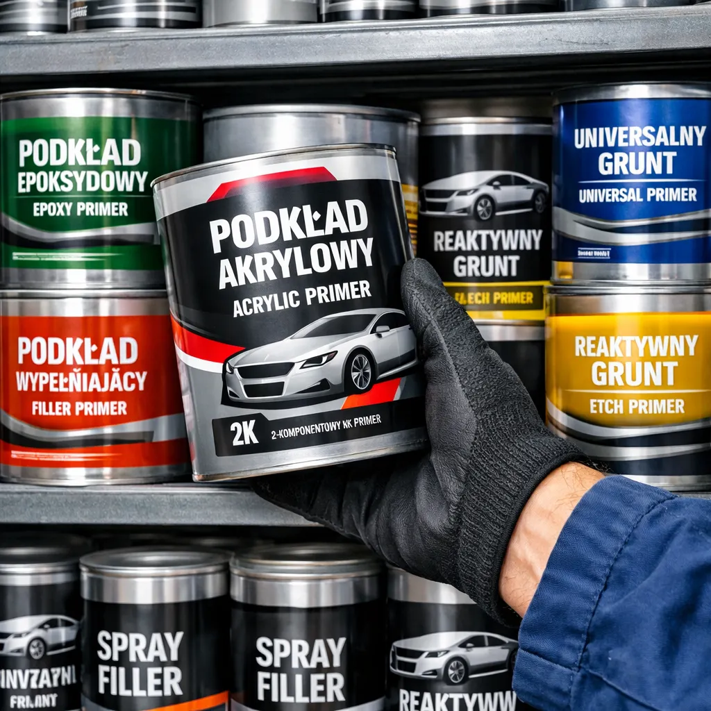 Podkłady lakiernicze i grunty wytrawiające i przyczepnościowe