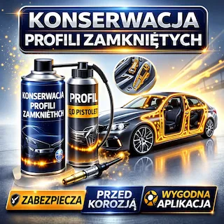 Konserwacja profili zamkniętych samochodu