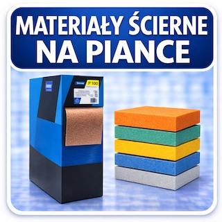 Materiały ścierne i pianki na gąbce do elastycznego szlifowania