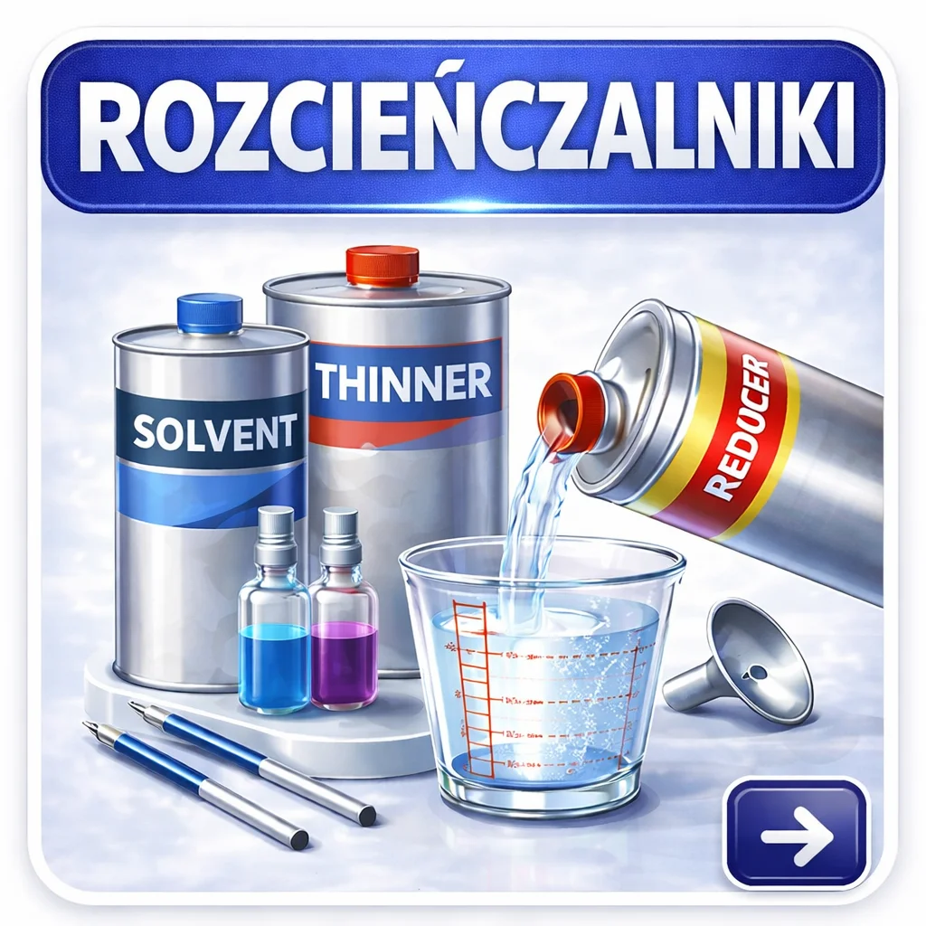 Rozcieńczalniki do właściwej aplikacji lakierów i podkładów samochodowych