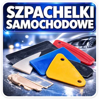 Szpachelki lakiernicze plastikowe i stalki (japonki) do nakładania szpachli samochodowej