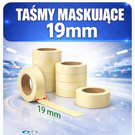 Taśmy maskujące wąskie 19mm