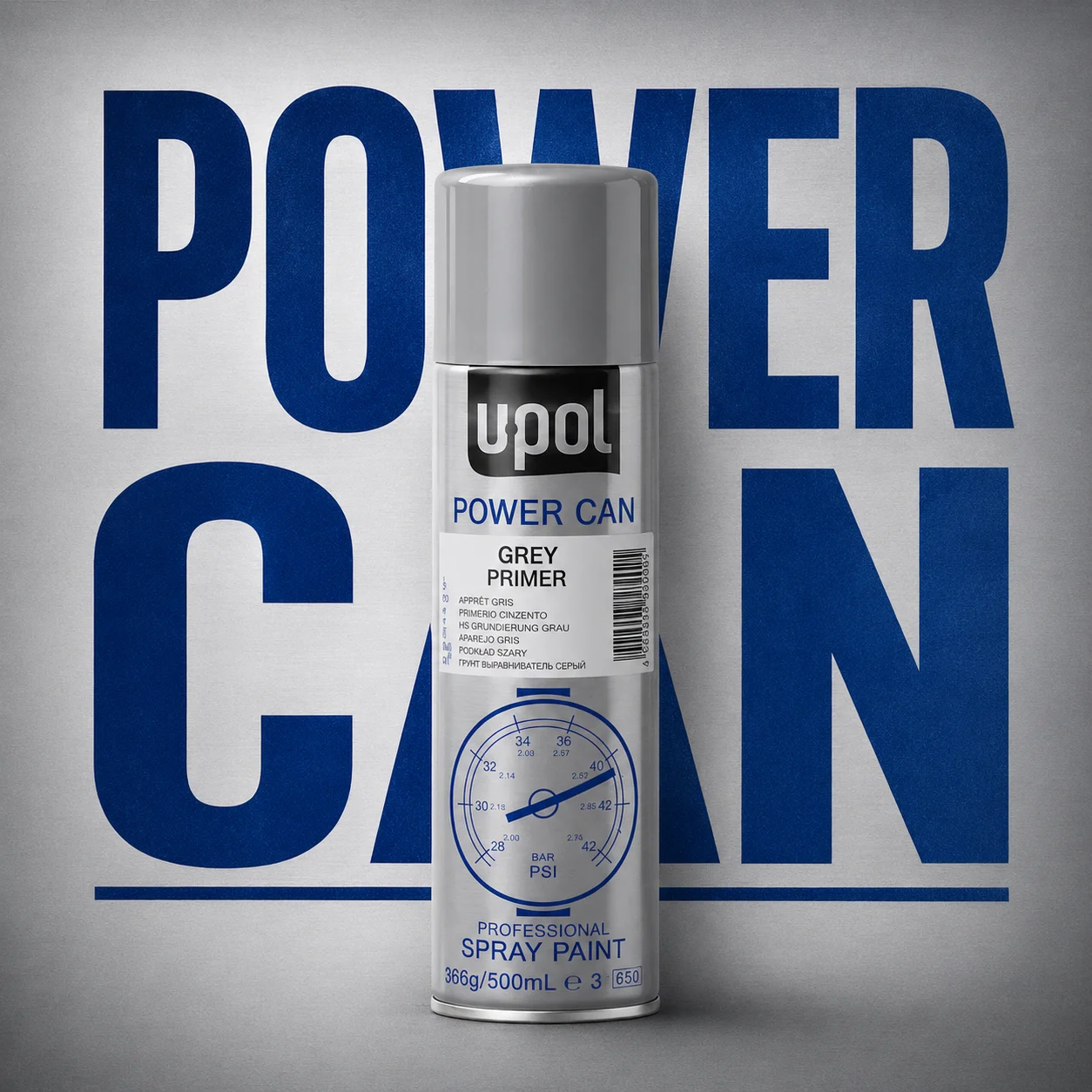 U-POL POWER CAN High Build Primer spray