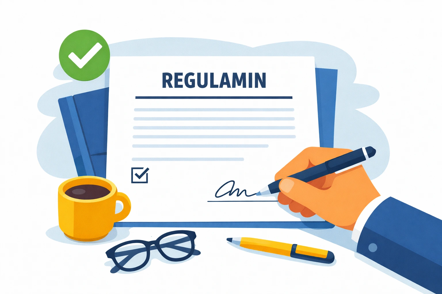 Podpisanie regulaminu sklepu internetowego Kolorysta.pl