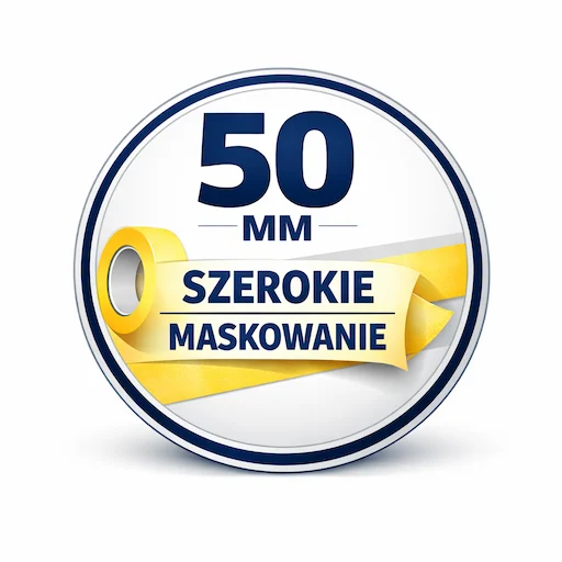 Szerokie maskowanie – grafika informacyjna dla taśmy Norton Premium 50 mm