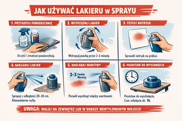 Instrukcja lakierowania sprayem krok po kroku