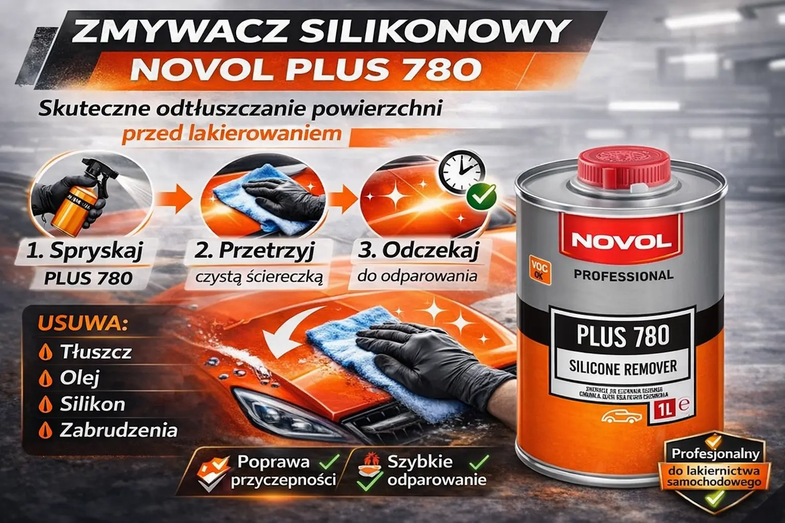 NOVOL PLUS 780 5L – preparat odtłuszczający