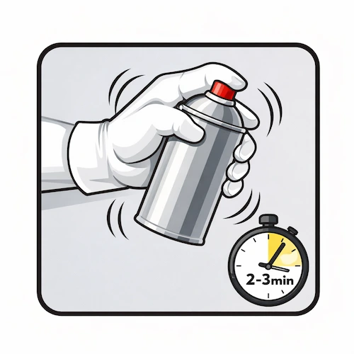 Aplikacja podkładu do plastiku spray